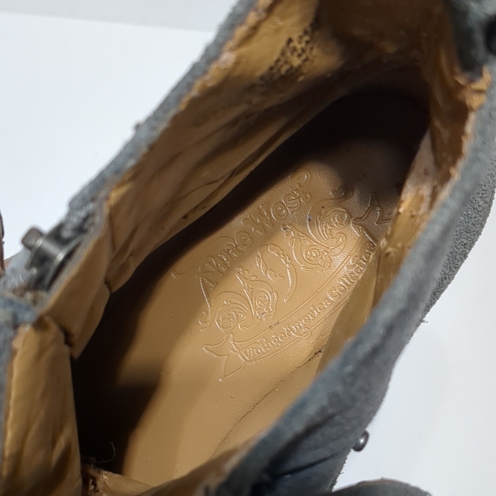 Nine West Vintage America suede gray bootie 6.5 - Picture 7 of 9